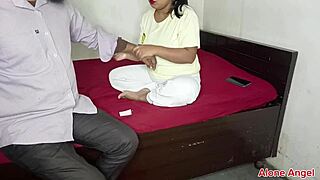 Stepsister oils brother's dick after fucking him