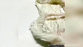 Sophia bellee stuffs dildo in room then school friend pounds her tight pussy 😈🍆📹