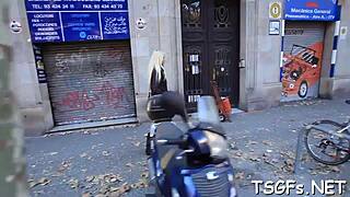 Red Shemale Grabs Boy For Huge Cock Ass Pounding Session!