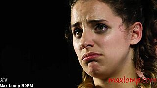 Petite Brunette Teen Babe Struggles As Kinky Submissive Slave In First BDSM Session