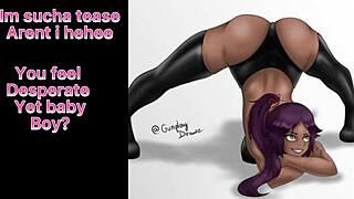 futa yoruichi mommy gives joi with cei and ruined orgasm, stroke to her hentai futanari commands 😈💦