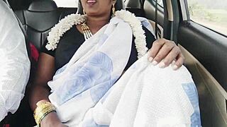 Beautiful Desi Bhabhi Wild Car Fuck Husband's Brother Dirty Telugu Talk