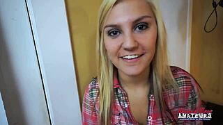 southern blonde bailey eagerly sucks pov cock, rides hard then gulps down every drop of cum