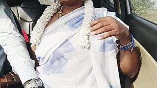 Beautiful Desi Bhabhi Wild Car Fuck Husband's Brother Dirty Telugu Talk