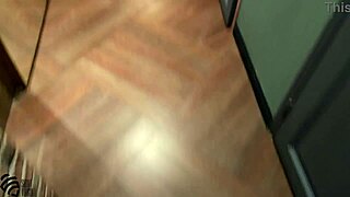 Horny Brunette Milf Slut Jerks Tits in Nightclub Toilet