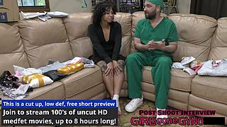 Doctor, check Nicole Luva's new scrubs in hospital fetish play?