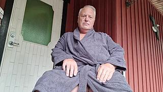 chris my smooth old man shaved outdoors loving it