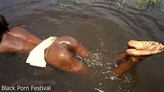 hey chat that african tribe woman takin tourist dick deep in tropical forest stream