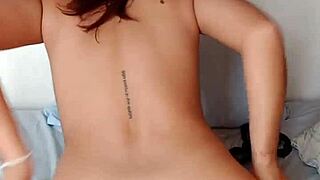 horny petite latina selene fingers wet pussy tattooed tits to climax