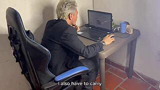 As your big ass secretary I earn raise riding boss cock anal deep