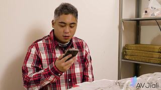 busty chinese jinbaona moans wet from deep pussy licking fuck