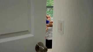 Auntie, your pussy tastes better after catching you with stepmom, now fuck me hard