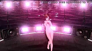 meiko in nostalgic project diva full nude cat costume mod