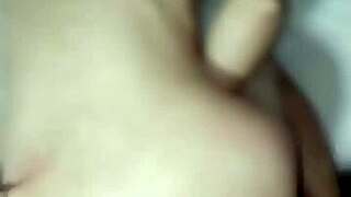 Nerdy Skinny Wife Orgasms on Monster Cock Doggystyle in Lingerie