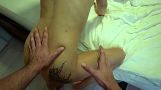 redhead slut takes hard banging from monster cocks then hot cumshot on ass