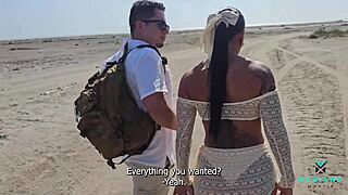 I pound famous Colombian Mariana Martix's big ass pussy rough on beach cowgirl style till she squirts huge facial