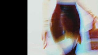 aesthetic sexy girls in stockings tease clothed with leather