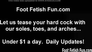 Suck Our Toes and Worship Feet in Lesbian Foot Fetish