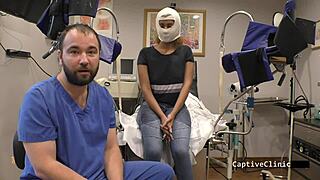 Strangers Taylor Ortega spreads latex ass with toys moaning loud in fetish backstage heat.