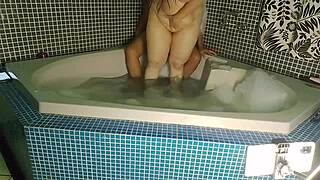 CUTE PORNSTAR RIDES MASSAGE ANAL TO CREAMPIE COWGIRL