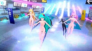 Hatsune Miku Rin and Luka Nude Big Tits Ass Goddess Mod