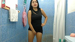 Two Stepsisters Pissing on Each Other and Hubby Joins for Lesbian Shower Trio