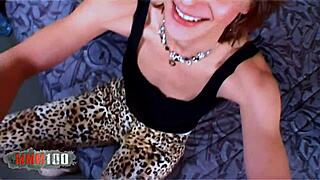 Skinny Arab milf Djamy begs for rough anal pounding her tight asshole