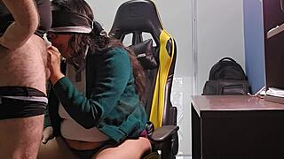 Whoa, Mexican student milks her lactating tits while horny teacher fucks her in class! 🥛🍆🔥