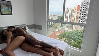 I fucked my hot latina friend senseless in my girlfriend's apartment doggystyle