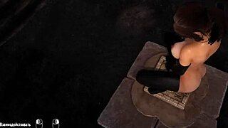 lara enters the temple and loses her anal virginity in a shocking gangbang creampie scene