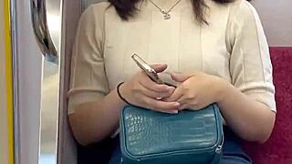 i can't stop staring at this chinese girl's panties on the train