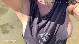 wife strolls public beach completely nude among strangers