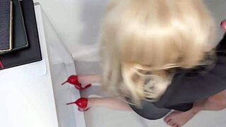 the boss ravages his busty secretary at work