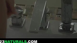 Bath time booty and anal play with Candee Licious