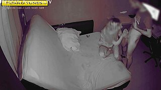 Cheating wife begs neighbor to creampie her tight pussy late night!!