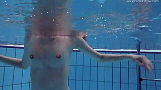 oops anna netrebko swims so teasing in her wet bikini