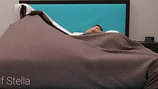 Mature Stepsiblings Share Bed for Hardcore Creampie Reunion Fuck