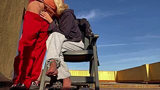 i crave sucking neighbor's throbbing cock swallowing every hot cum load on our terrace