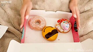 hey stephanie moon looks so innocent groping her tight pussy and small tits