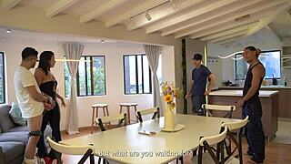 exnovios how did it feel watching us in this wild amateur foursome with tight pussy and ass to mouth?