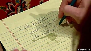 redhead teen 18+ big ass whipped bound spanked and choked hard.