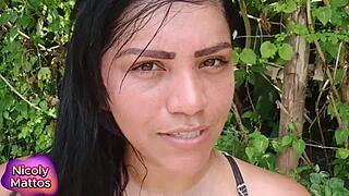 Nicoly Mattos Gets Raw Anal Creampie with Cum Farting No Condom