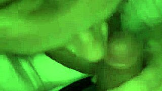 Chubby Amateur SUCKS COCK Until FULL Mouthful of Cum with Blue Eyes