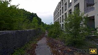 russian teen slut cheats on boyfriend with stranger's public tight pussy fuck