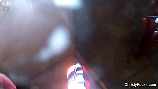 christy mack's big tits and ass shine in steamy shower tease