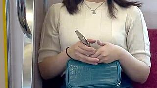 i can't stop staring at this chinese girl's panties on the train