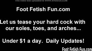 Suck Our Toes and Worship Feet in Lesbian Foot Fetish