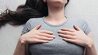 watch my girlfriend stroke huge cock till hot cumshot covers everything pov