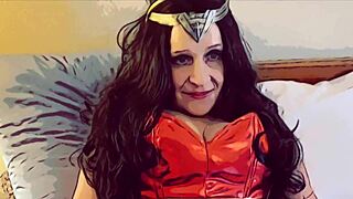 imagine granny in fishnets and corset sucking cock like justice league hero