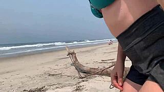 Milf handjobs my monster cock pov on beach til public cumshot big tits refuse to stop